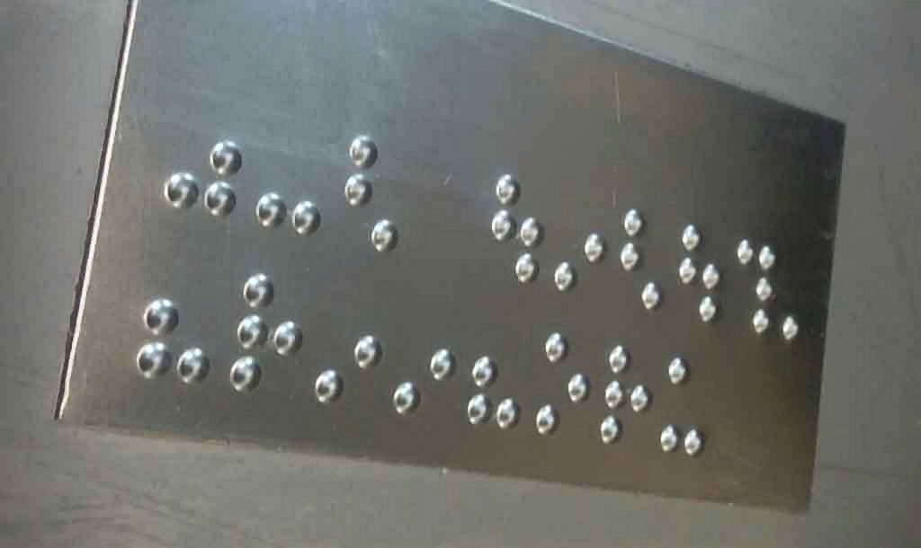 Braille stamp production method