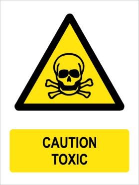 Caution toxic sign