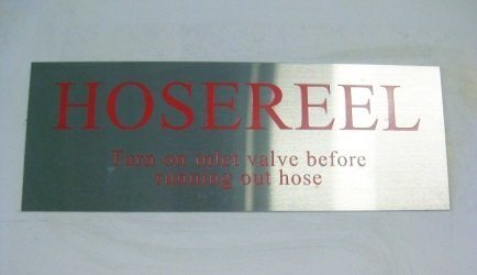 Stainless steel sign example 3