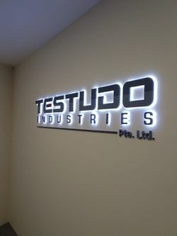 3D Acrylic backlit sign example